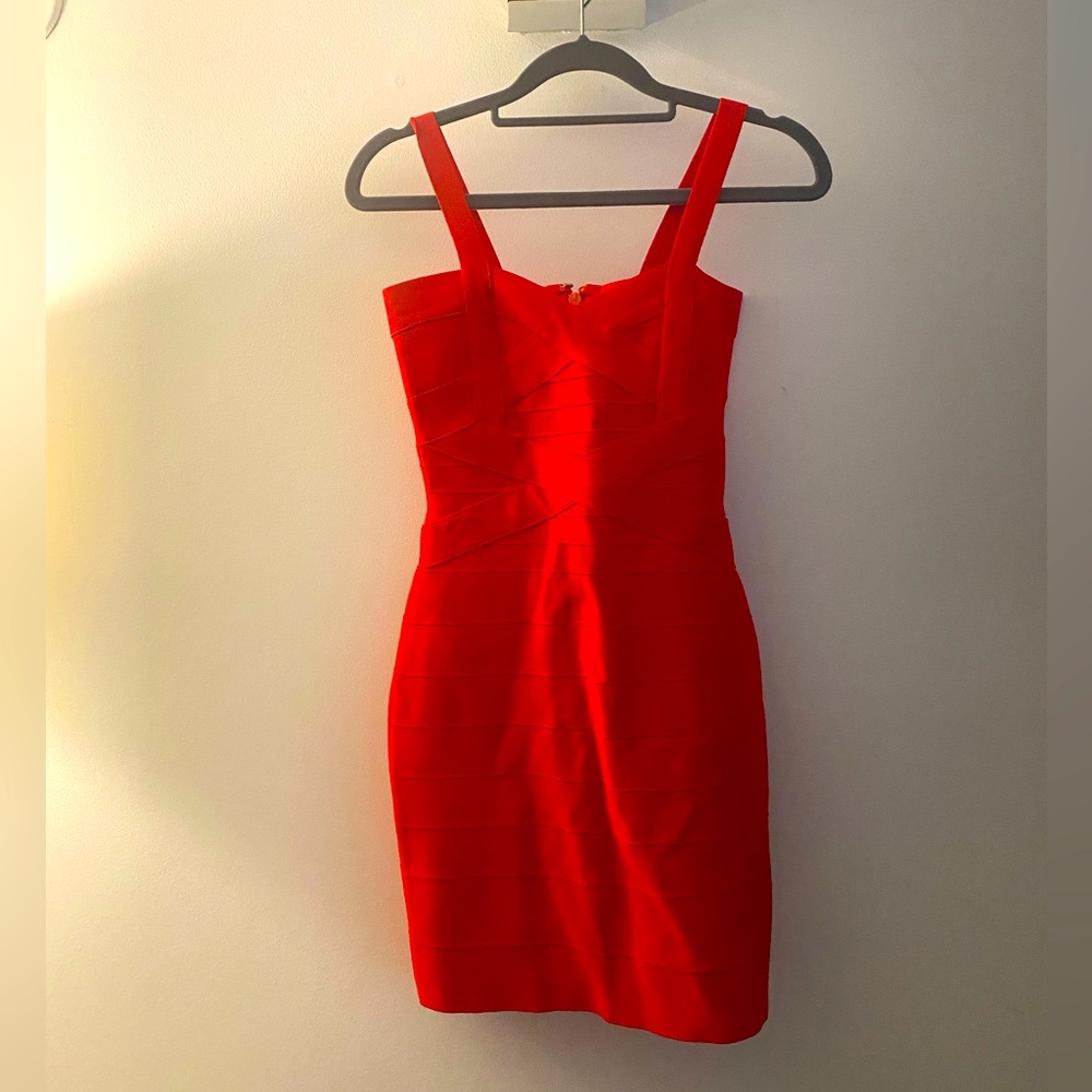 Red bandage dress Sz s